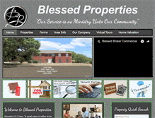 Tablet Screenshot of blessedproperty.com